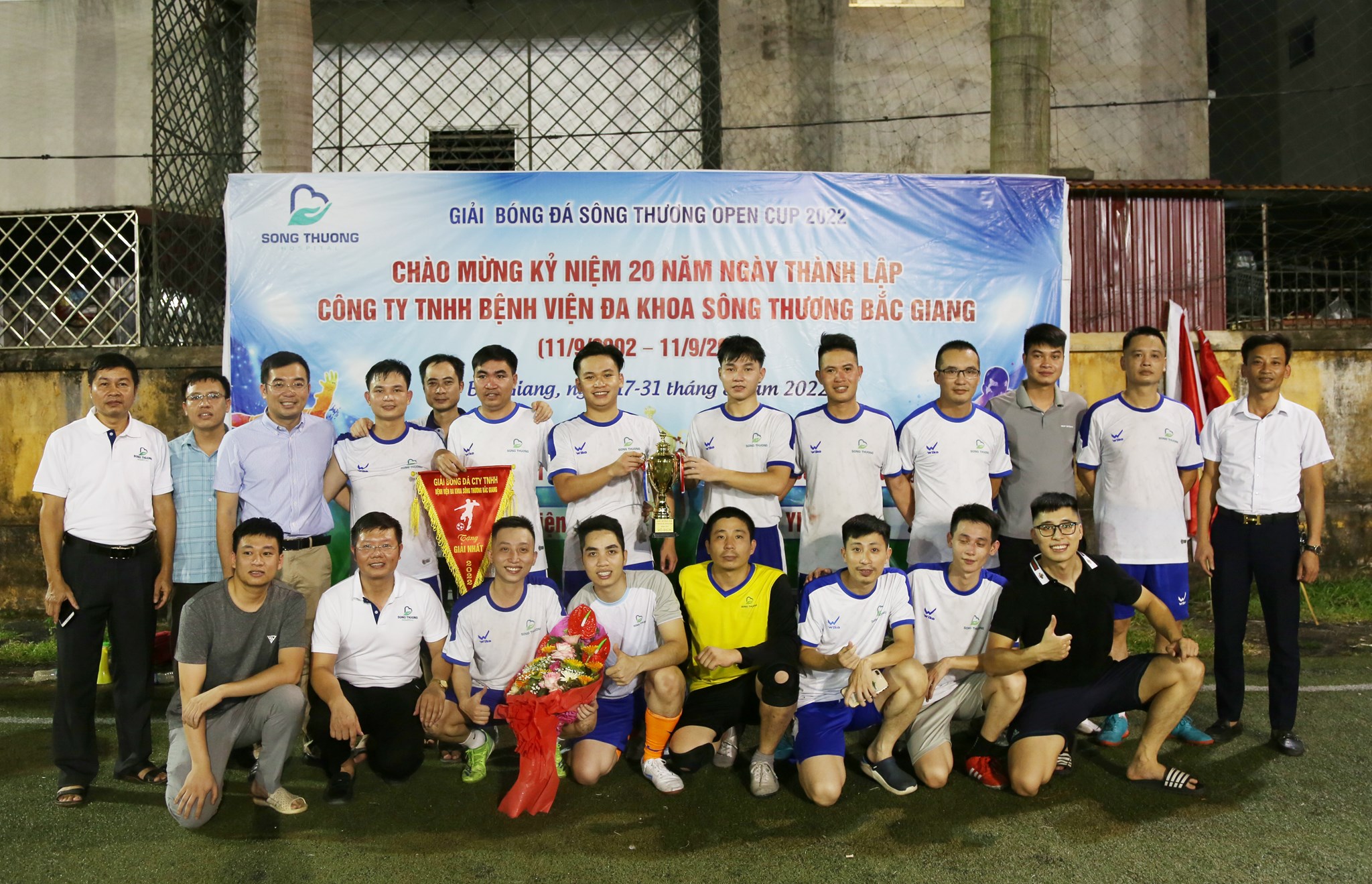 Lễ bế mạc Giải bóng đá Sông Thương Open Cup 2022