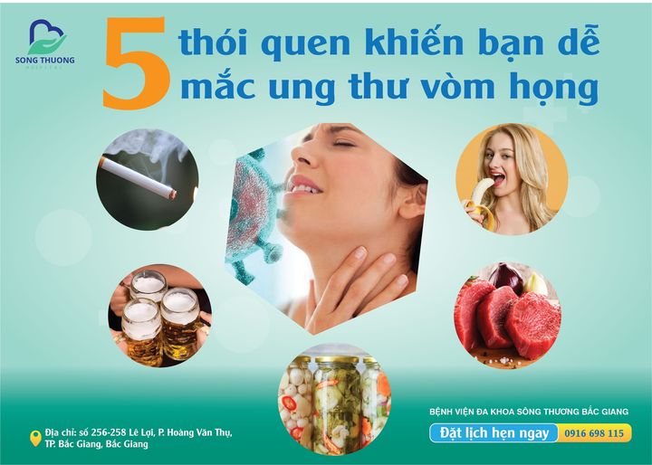 5 thói quen khiến bạn dễ mắc ung thư vòm họng