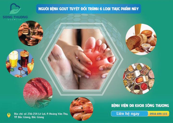  Người bệnh gout tuyệt đối tránh 6 loại thực phẩm này