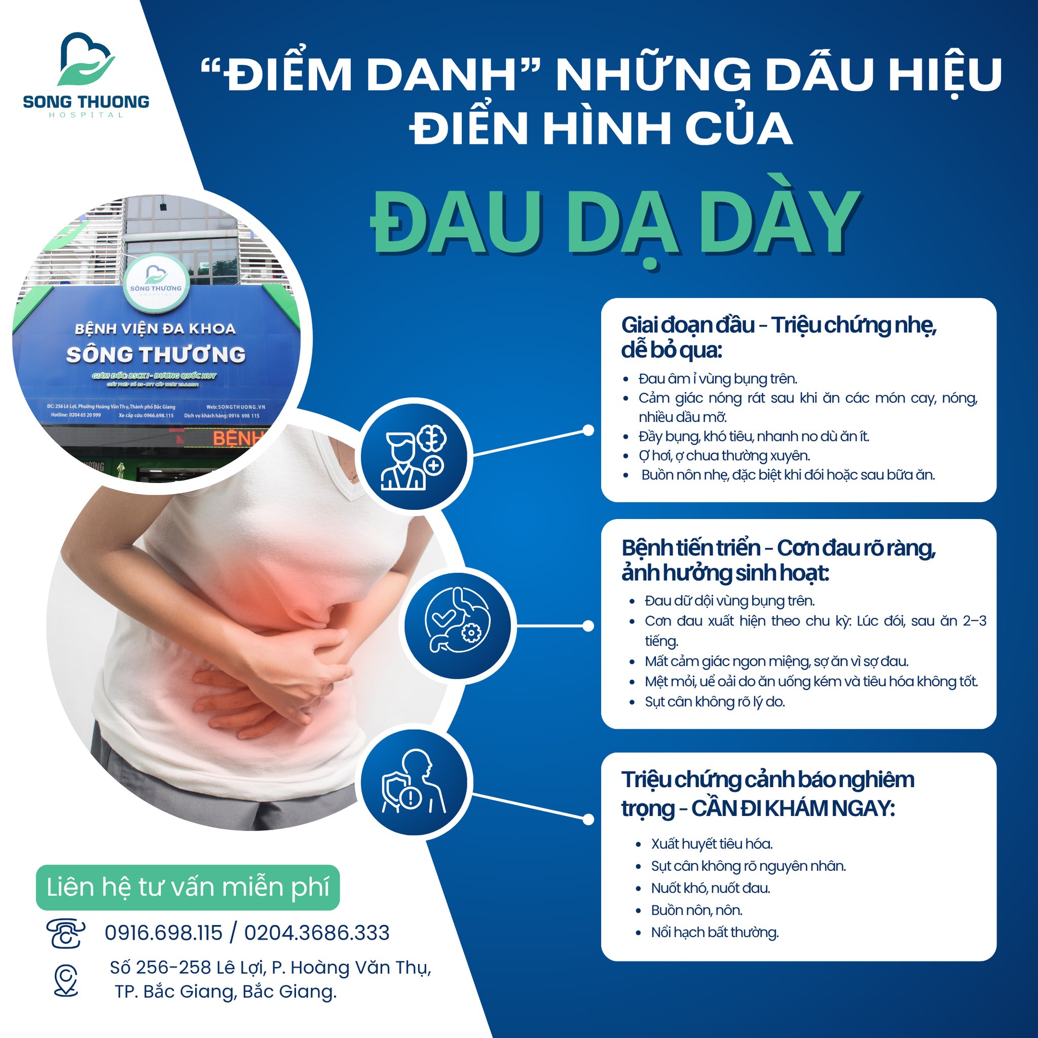 "ĐIỂM DANH” NHỮNG DẤU HIỆU ĐIỂN HÌNH CỦA ĐAU DẠ DÀY