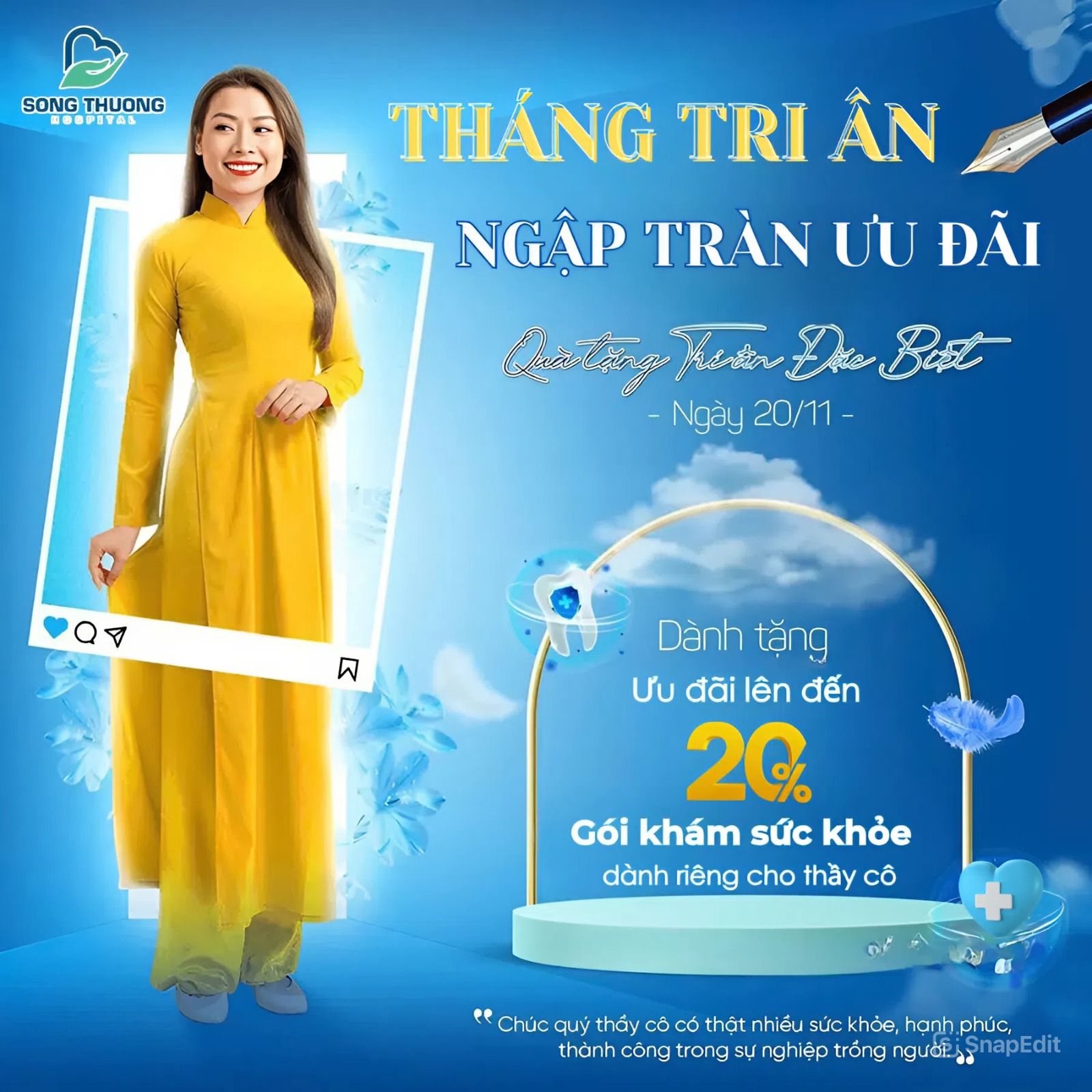 📚THÁNG TRI ÂN - NGẬP TRÀN ƯU ĐÃI - MÓN QUÀ SỨC KHỎE DÀNH TẶNG THẦY CÔ💙
